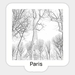 through the trees Sticker